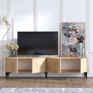 TV-szekrény, Nora, Zafír tölgy - Img 2