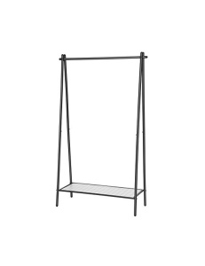 Vállfaállvány, Songmics, HSR23BK, fekete, 92x33x153 cm