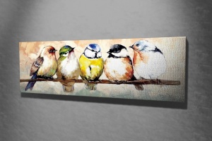 Vászonkép, PC126, többszínű, 30x80x3 cm