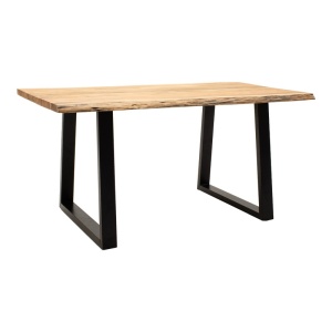 Asztal, Miles Slim Boho, Pako World, akácfa, 3.7 cm vastag, natúr, 180x90x76 cm