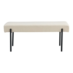 Banca Swindon, Alb, 36x100x42.5 cm - Img 3