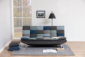 Canapea extensibila Faith, Multicolor, 91x194x98 cm