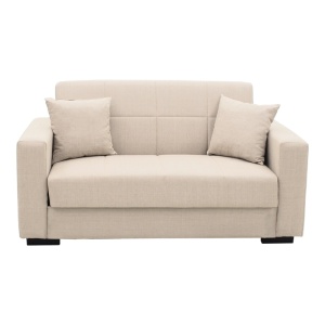 Canapea extensibila living cu spatiu de depozitare Vox, Bej, 180x75x85 cm - Img 4