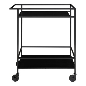 Carucior bar Vita, Negru, 68x40x79 cm - Img 2