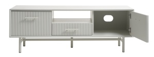 Comoda TV PALMA, Gri deschis, 45x50x140 cm - Img 4
