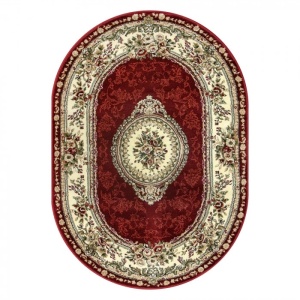 Covor Oval, Lotos, Rosu, 60x110 cm, Delta Lotos 571 - Img 3