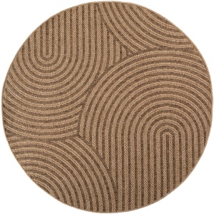Covor rotund Timber V1 Bej 80x80 cm - Img 8