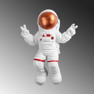 Fali dekoráció, Yak-001 Astronaut, téglavörös, 35x47x10 cm - Img 7