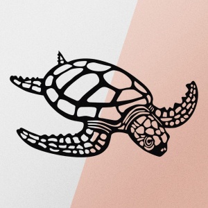 Fém fali kép Caretta, fekete, 53x30 cm - Img 5