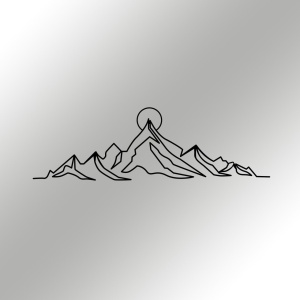 Fém fali kép Everest, fekete, 119.5x37 cm - Img 6