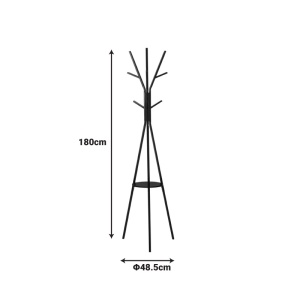 Fogas, Denner, fekete, 48.5x48.5x180 cm - Img 4
