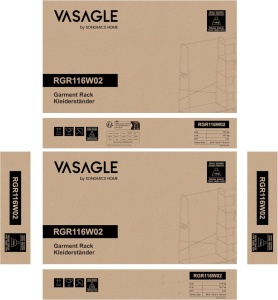 Fogas, Vasagle, fehér, 120x45x160 cm - Img 6