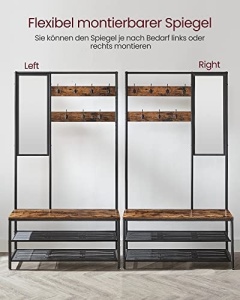 Fogas, Vasagle, fekete, 98×35×180 cm - Img 7