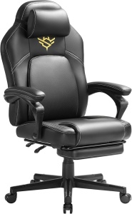 Gaming szék Songmics, fekete, 66.5x71x(119-128.5) cm