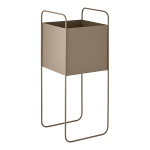 Ghiveci flori decorativ, Maro, 22.5x22.5x54 cm - Img 3