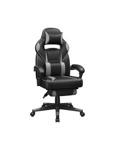 Irodai szék Songmics, 150 kg, 135 fokban dönthető, fekete/szürke, 70x68x115 cm
