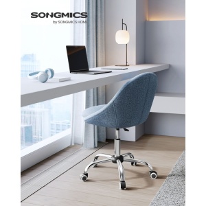 Irodai szék, Songmics, kék, 58x59x90 cm - Img 2