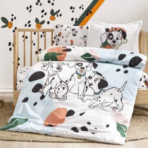 Kiságy ágyneműhuzat, 101 Dalmations, 100% pamut