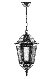 Kültéri csillár 68188, barna, 60x23 cm - Img 2