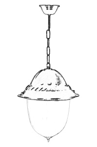 Kültéri csillár 68212, fekete, 65x30 cm - Img 2