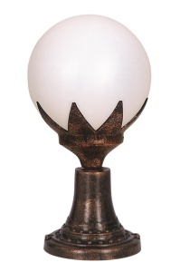Kültéri fali lámpa, M1, barna, 47x25 cm