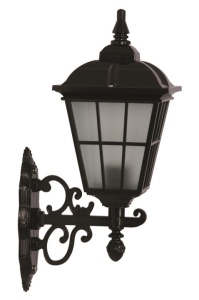 Lámpás stílusú fali lámpa, BAP-68183-BSY-M1, fekete