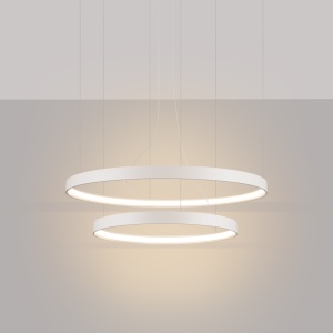 LED-es csillár, Rio 2, 3000K, bézs, 78x78x150 cm - Img 3