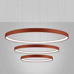 LED-es csillár, Rio 3, 4000K, piros, 110x110x150 cm - Img 3