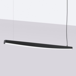 LED-es függőlámpa 3000K, Jorun 150, fekete, 150x3x210 cm - Img 2