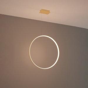 LED-es függőlámpa 3000K, Rio, arany, 78x16x150 cm - Img 3