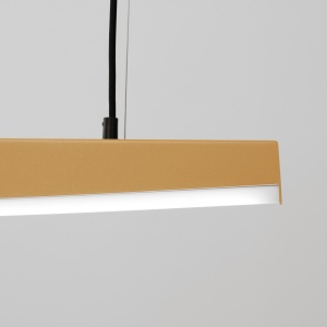 LED-es függőlámpa 4000K, Jorun 120, arany, 120x3x210 cm - Img 5
