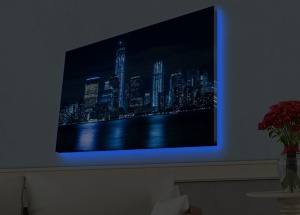 LED-es kép 4570HDACT, többszínű, 45x70 cm