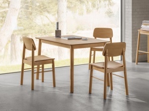 Masa dining Barlow, Natural, 74.8x120x80 cm - Img 2