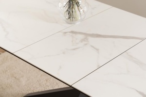 Masa dining Heaven, Alb, 76x210x90 cm - Img 3