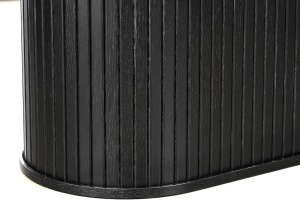 Masa dining NOLA, Negru, 95x75x180-230 cm