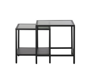 Masa laterala BRONCO, Transparent, 50-45x50-45x50-45 cm - Img 1