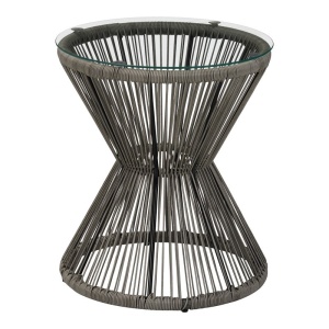Masuta de cafea de gradina, Mabil, Gri, 50x50x55 cm