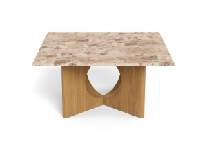 Masuta de cafea Foley V5, Maro, 42x80x80 cm - Img 3