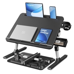 Masuta pentru laptop Barden, Negru, 56x40x36 cm
