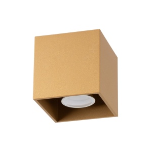 Mennyezeti lámpa, Quad, arany, 10x10x10 cm