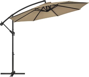Napernyő UPF 50+, Songmics, tevebarna, 300 cm