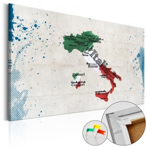 Parafa kép Italy [Cork Map], 60x40 cm