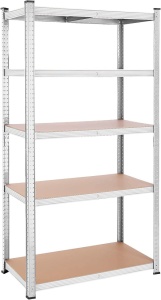 Polc 5 szintes, Songmics, 50 x 100 x 200 cm, ezüst, GLR050E01 - Img 1