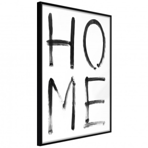 Poszter fekete kerettel, ""Simply Home (Vertical)"", 20x30 cm