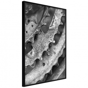 Poszter fekete kerettel, ""Sprocket Wheel"", 30x45 cm
