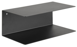 Raft de perete Joliet, Negru, 14x35x20 cm - Img 2