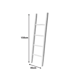 Scara decorativa Morjeve, Negru, 6x45x150 cm - Img 4