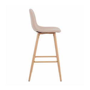 Scaun bar Bella, Bej, 41.5x49x98 cm - Img 3