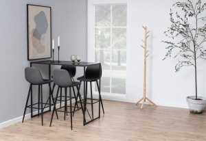 Scaun de bar Wilma V1, Gri, 101x46.6x51 cm