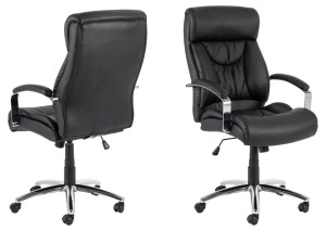 Scaun de birou Benson, Negru, 120x64.5x83 cm - Img 2